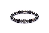 Bracciale Antracite Classic in Pietre dure C77 ELBA - C77 ELBA